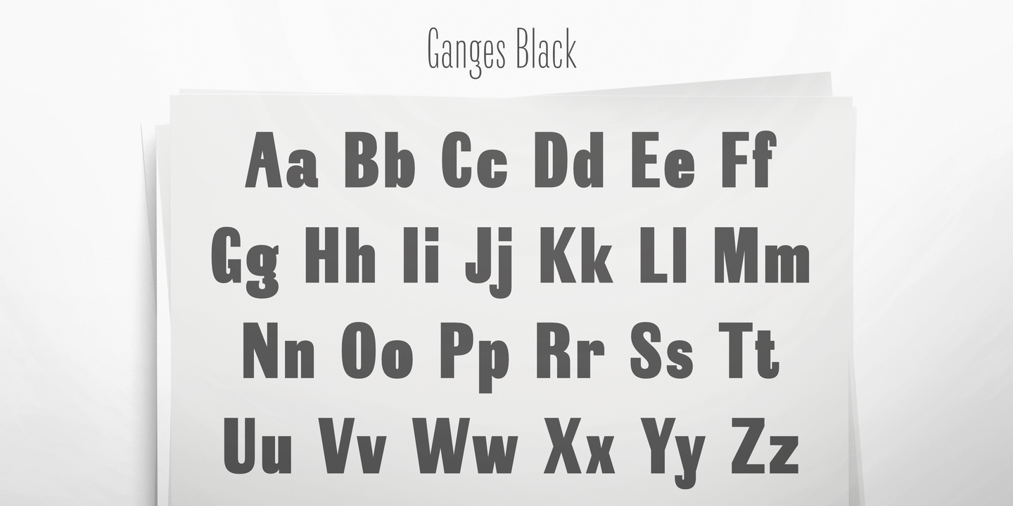 Example font Ganges #8